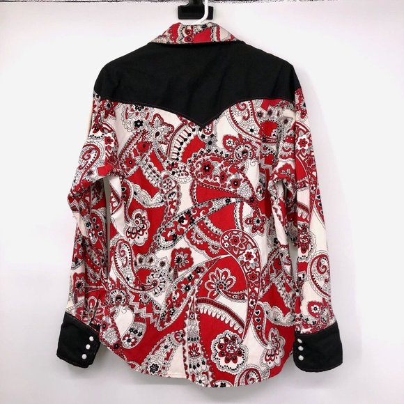 Vintage Handmade Square Dance Outfit Matching Mens Womens Used 2 Piece Red Black - Picture 5 of 16